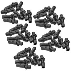 Dt-swiss Brass Spoke Nipple DT Double Square Pro Lock®, Black, 40 Pieces