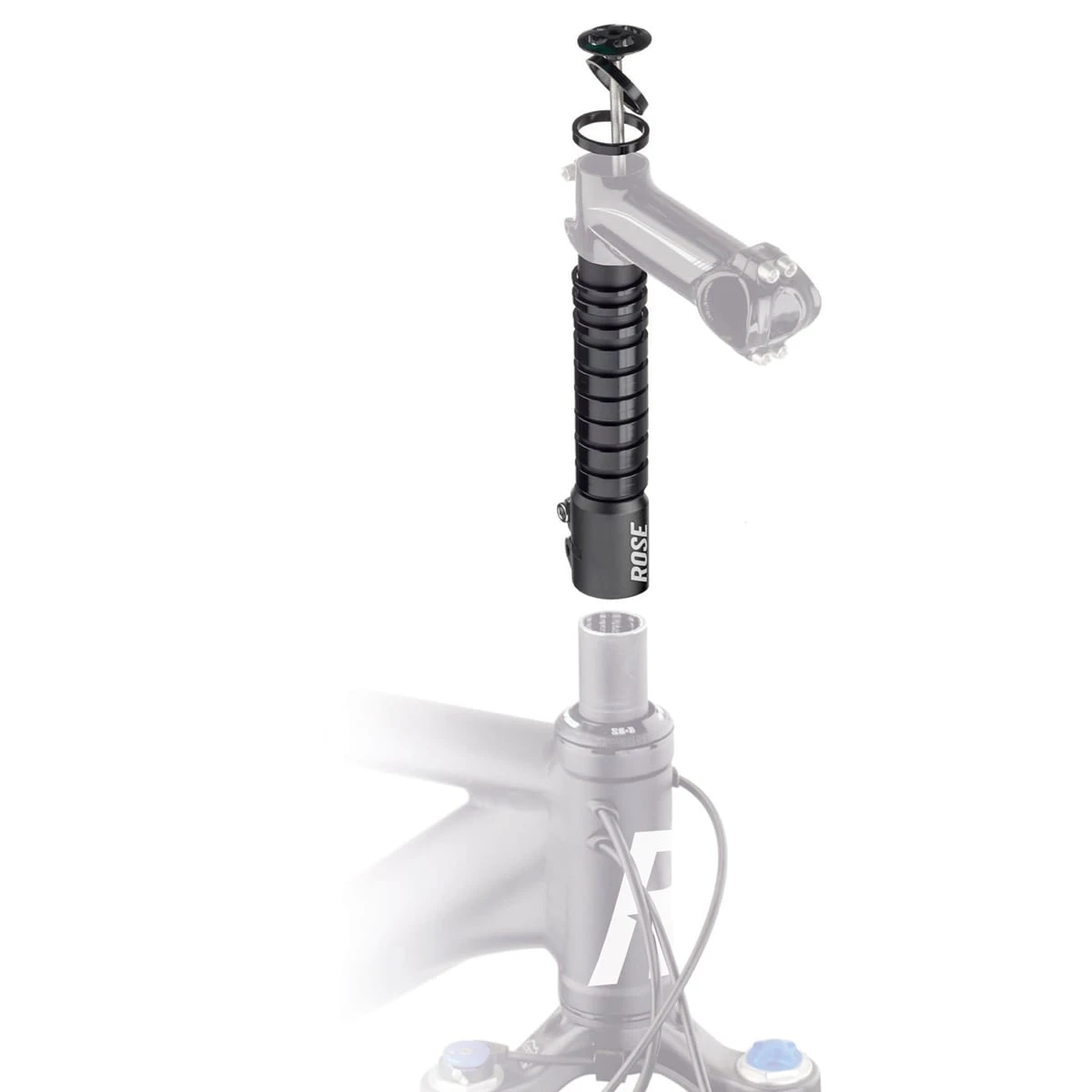 Rose Steerer Tube Extender 3 Rose Steerer Tube Extender - Image 3