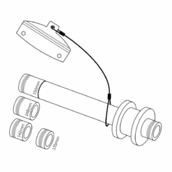 Rose Pro XL Dummy Axle For 12mm Thru Axles (Rear Wheel) -Rosebikes 6CF068C0A26B82597180120399C314F4 1