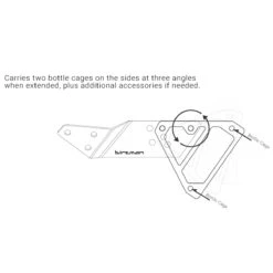 Birzman Aeroman Bottle Cage Adapter For Saddle Fixing -Rosebikes 9507892A322F4448E70435AC5E882E26 1
