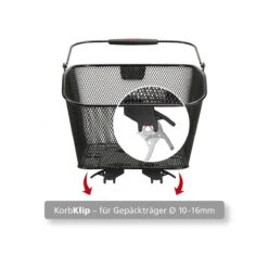 KLICKFIX CITYMAX KORBKLIP Rear Bike Basket -Rosebikes CB4655E12389F28298C542C118A29859 1