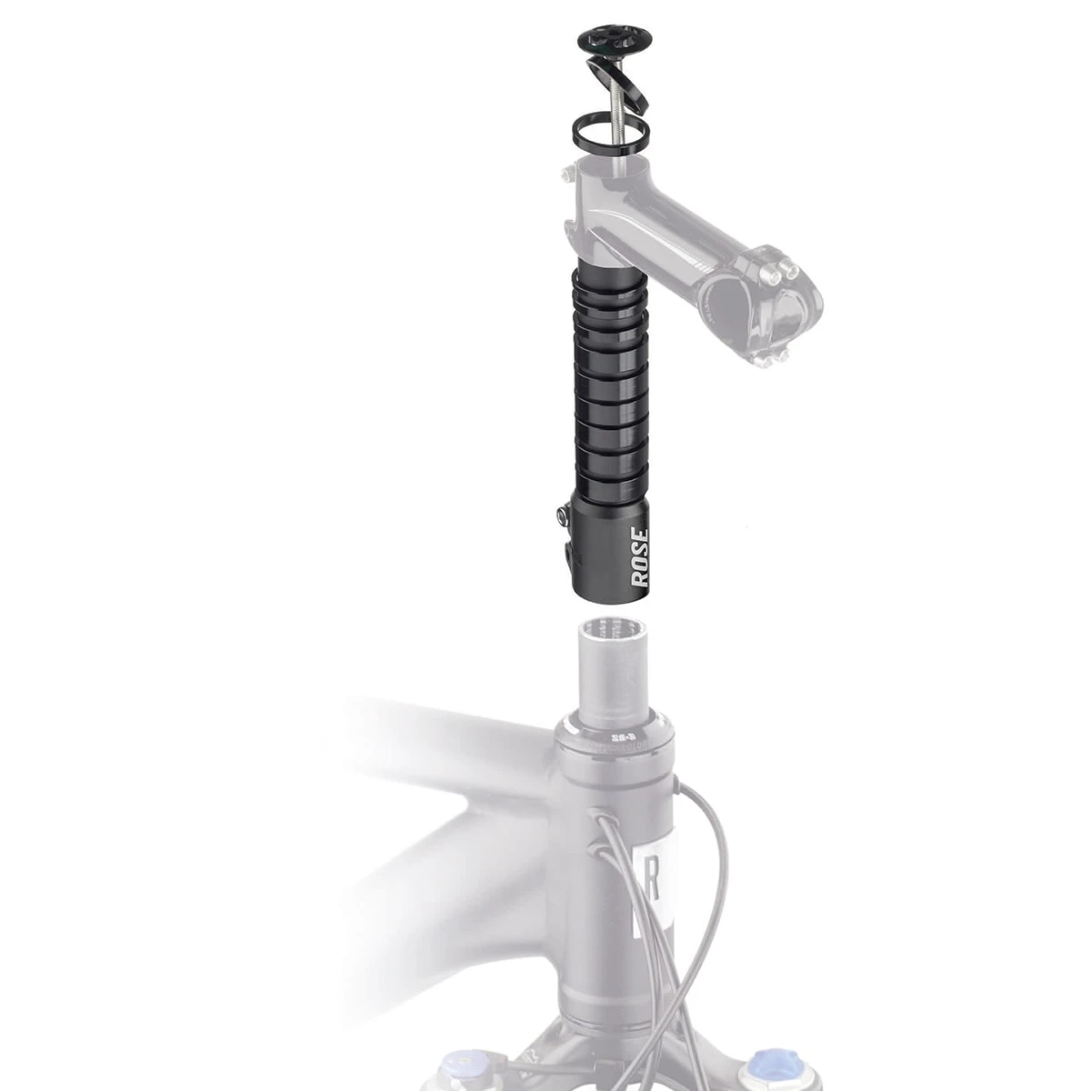 Rose Steerer Tube Extender 2 Rose Steerer Tube Extender - Image 2